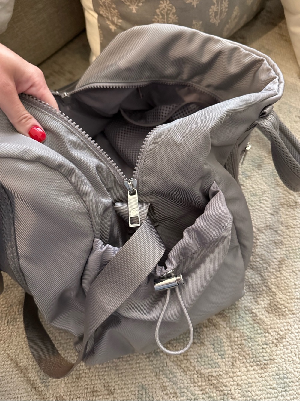 lululemon athletica Light Purple/ Gray Duffle Bag - Picture 5 of 7